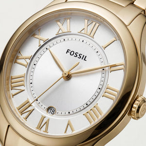 Fossil Gilmore Women's Watch — front view, Quartz movement 38mm