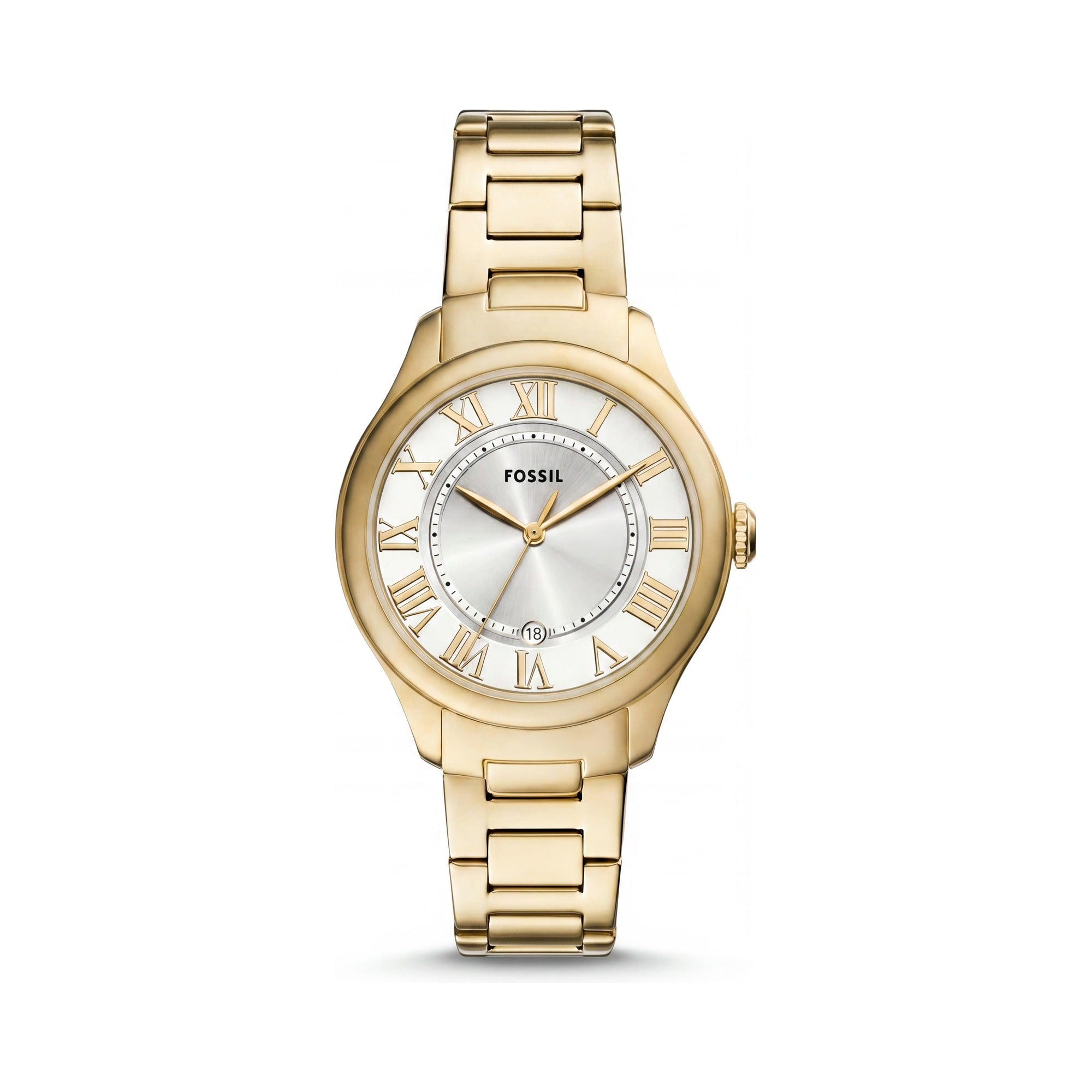 Fossil Gilmore Women's Watch, Gold Dial Stainless Steel 38mm, Photo 1