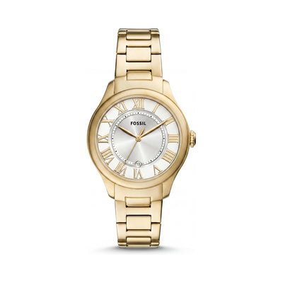 Fossil Gilmore Gold Dial Stainless Steel Women's Watch, 38mm