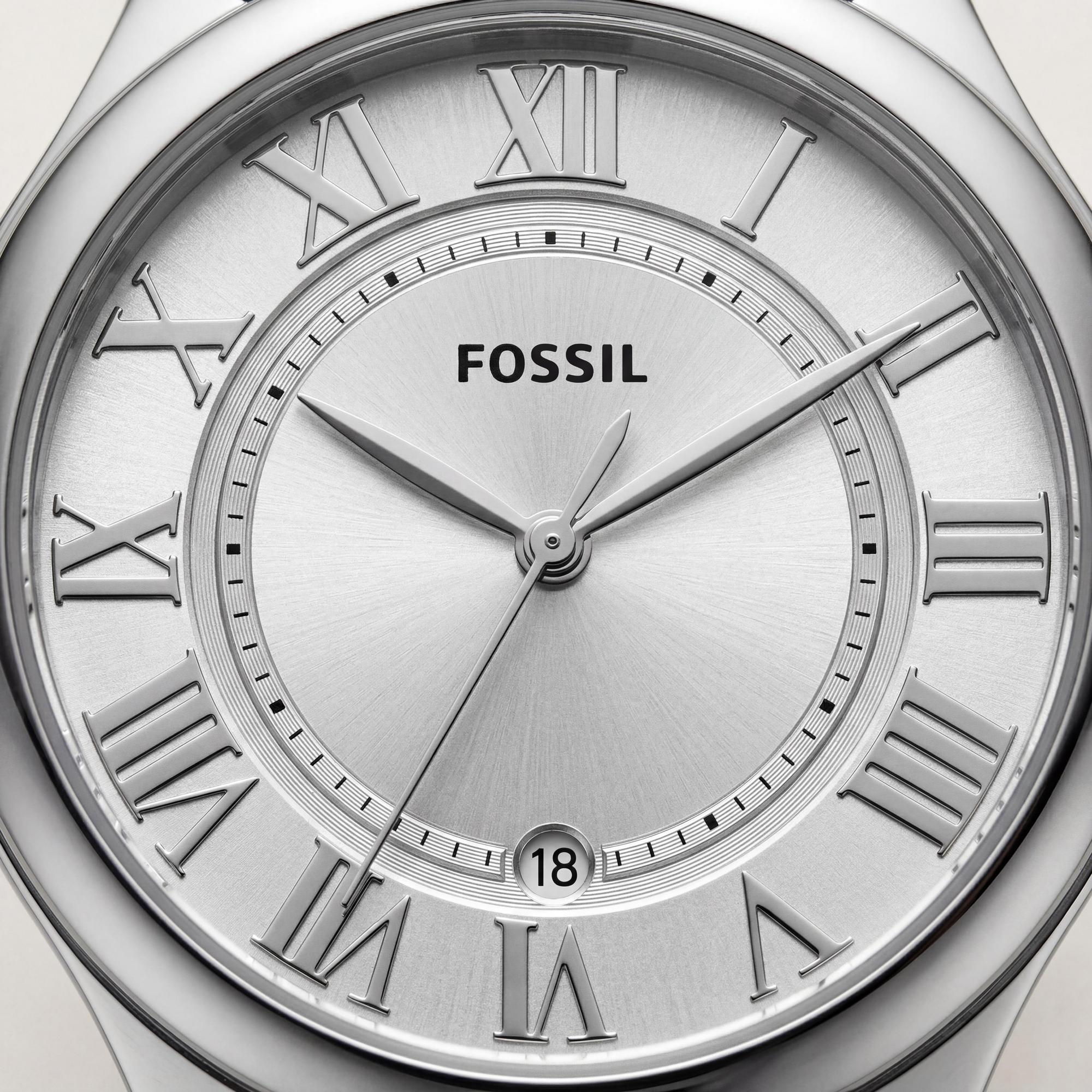 Reloj Fossil Gilmore para mujer, esfera plateada de acero inoxidable de 38 mm, Photo 2