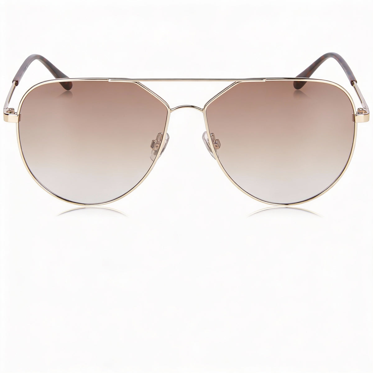 Fossil Light Gold Aviator Sunglasses Unisex, 57mm, Photo 2