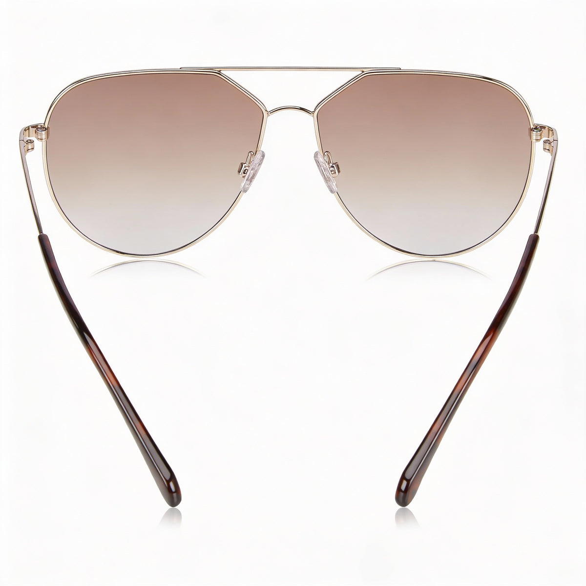 Fossil Light Gold Aviator Sunglasses Unisex, 57mm, Photo 3