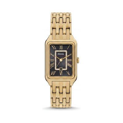 Fossil Gold Dial Stainless Steel Women's Watch, 26mm