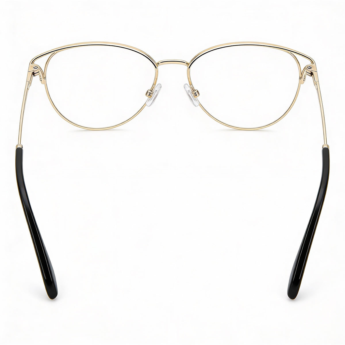 Fossil Gold Rectangle Eyeglasses for Women, Alloy Steel, Photo 4