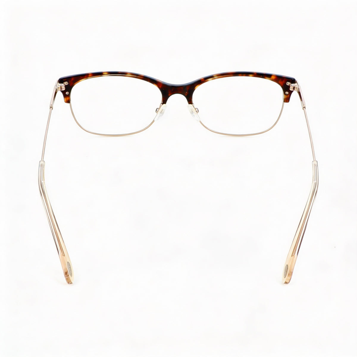 Gafas rectangulares Fossil FOS 6055 Gold Havana para mujer, acero de aleación, Photo 3
