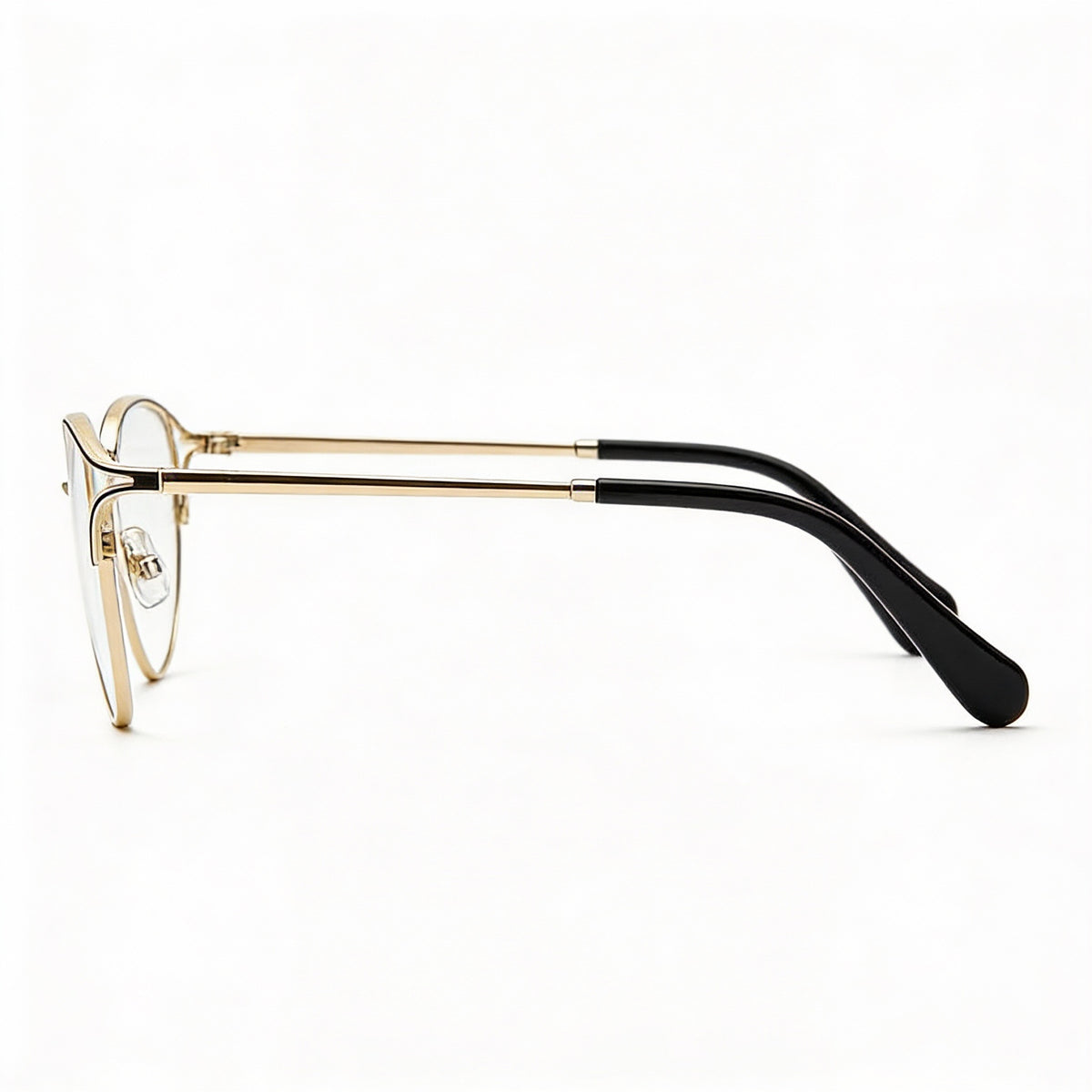 Fossil Gold Rectangle Eyeglasses for Women, Alloy Steel, Photo 3