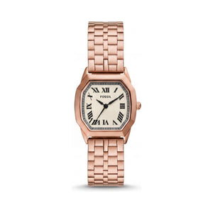 Fossil Harlow Rose Gold Dial Stainless Steel Women's Watch, 27mm
