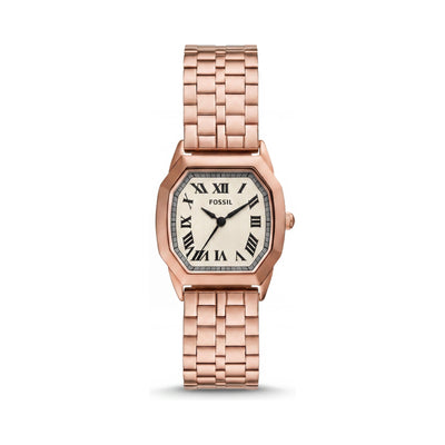 Fossil Harlow Rose Gold Dial Stainless Steel Women's Watch, 27mm