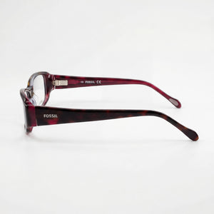 Fossil Rectangle Eyeglasses for Women — front view, Acetate