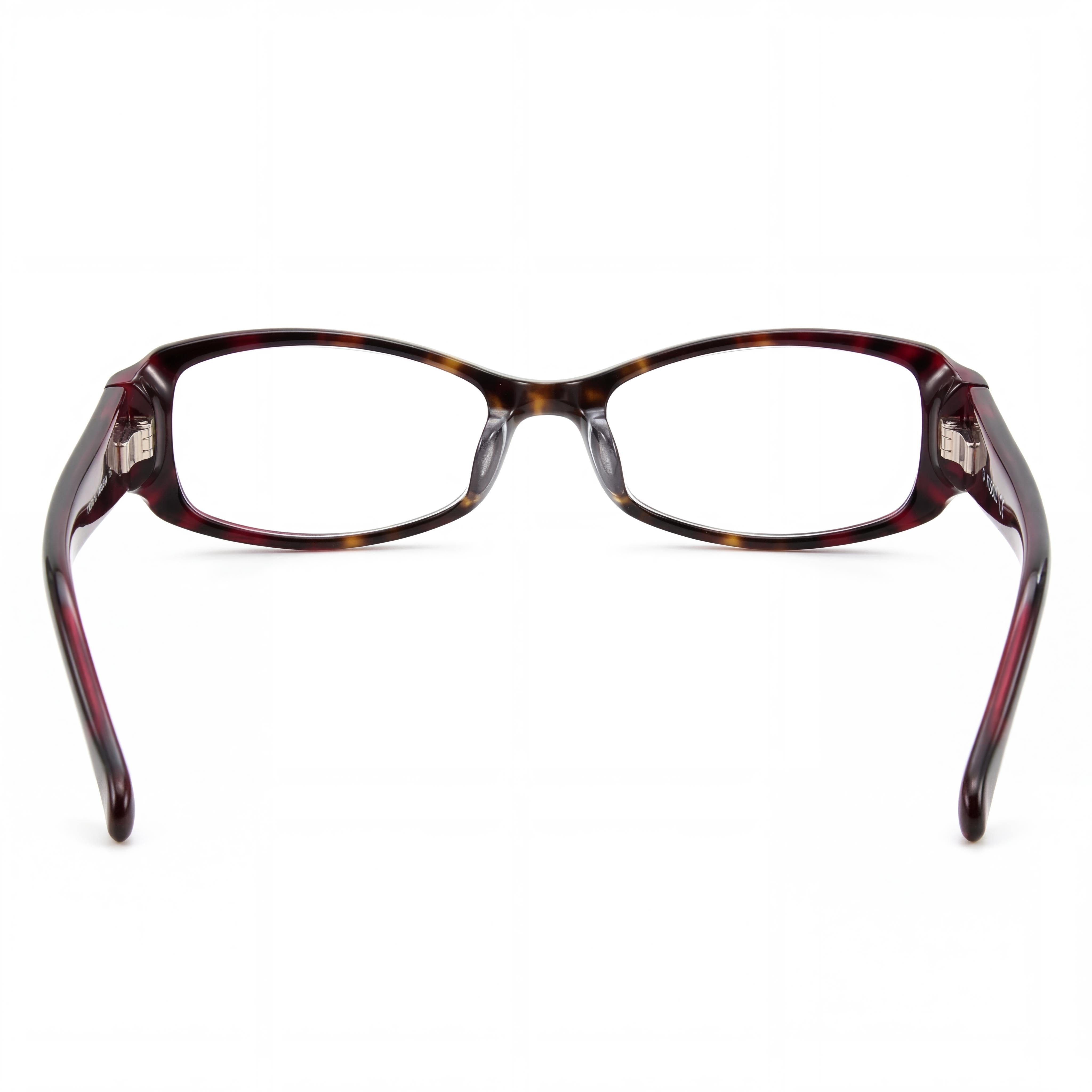 Fossil Dark Tortoise Rectangle Eyeglasses for Women, Acetate, Photo 3