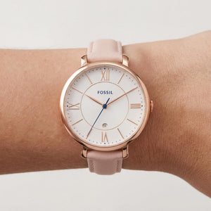 Fossil Jacqueline ES5245 Women's Watch — side view, Stainless Steel case 36mm