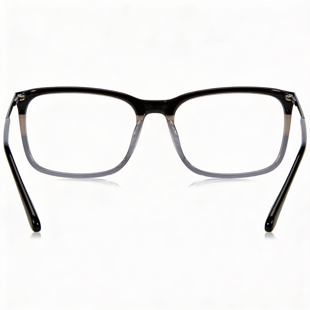 Gafas graduadas Fossil Modern rectangulares, color negro y gris, unisex, 54 mm, Photo 3
