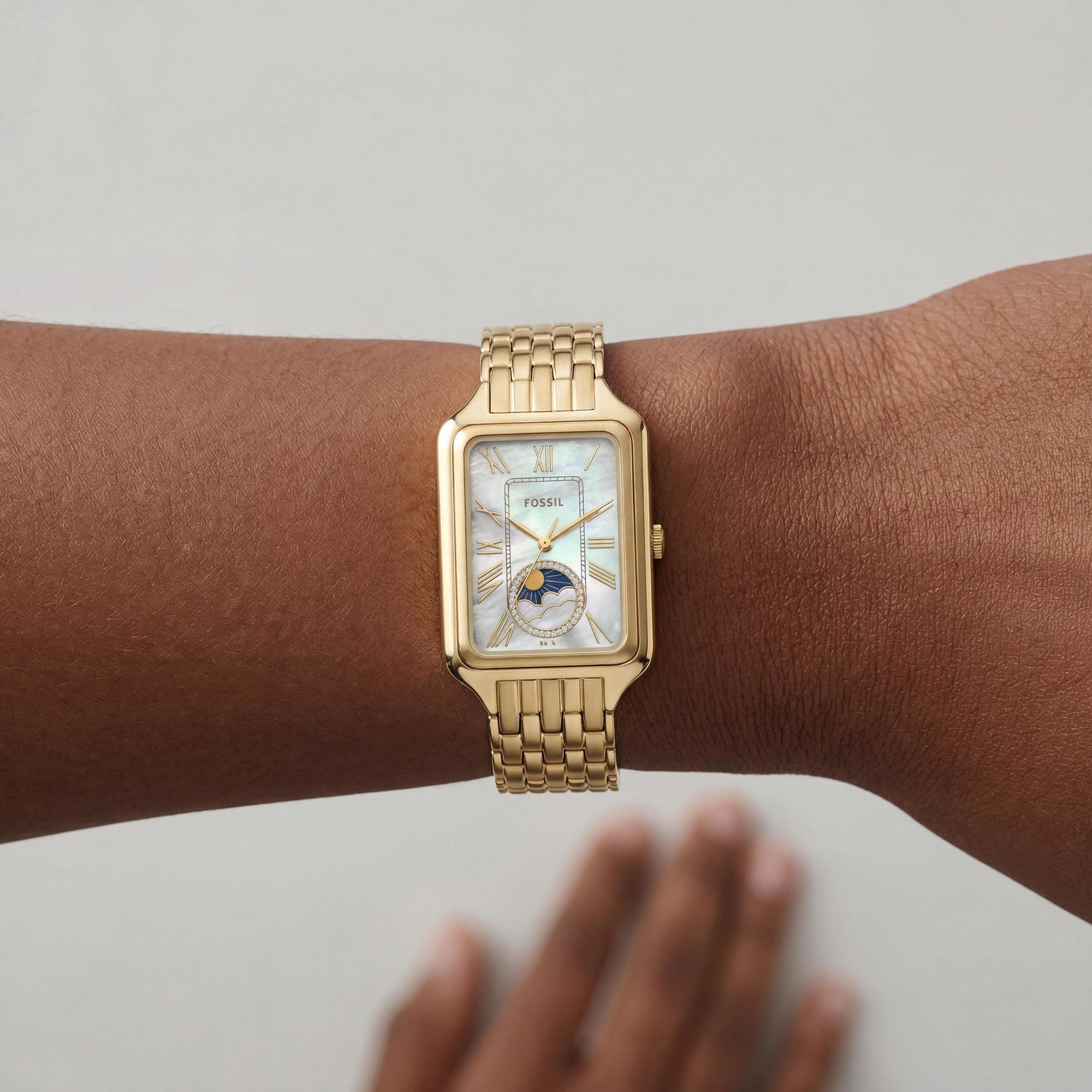 Reloj Fossil Modern Classic para mujer, esfera dorada de acero inoxidable de 29 mm, Photo 3