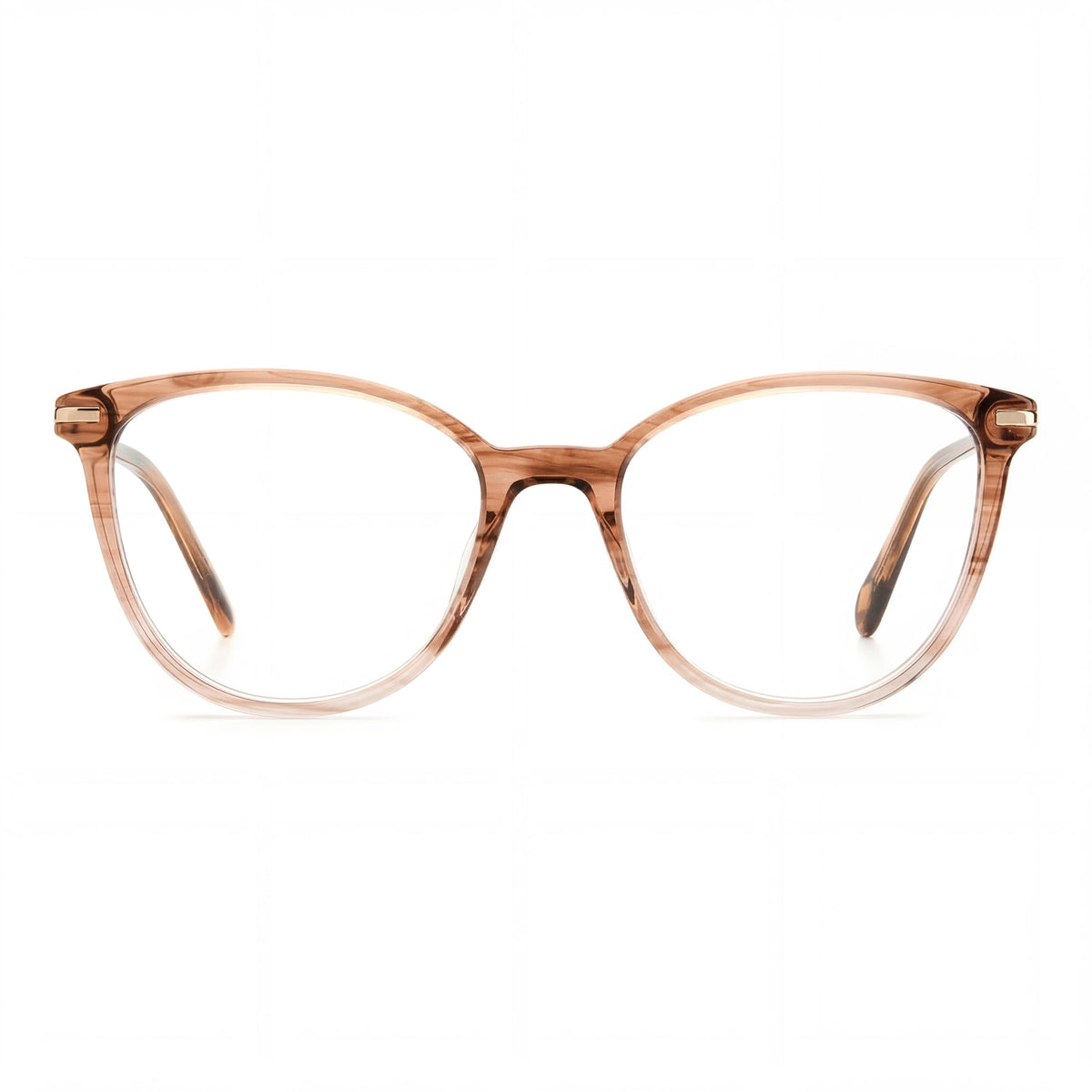 Fossil Modern FOS 7106 Horn Beige Rectangle Eyeglasses for Women, Photo 2