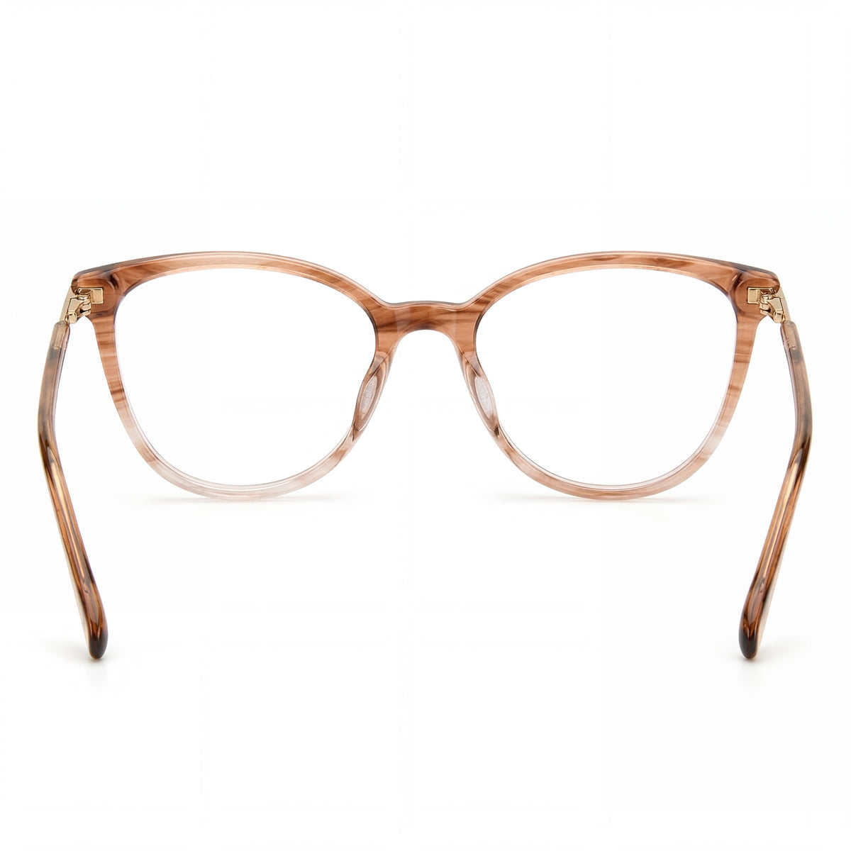 Fossil Modern FOS 7106 Horn Beige Rectangle Eyeglasses for Women, Photo 4