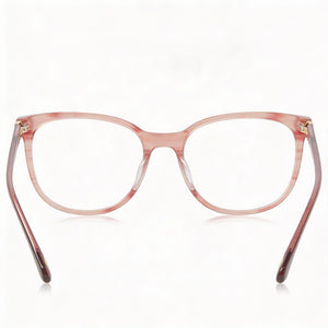 Fossil Modern Square Eyeglasses for Women — interior view, Polycarbonate demo lenses
