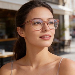 Fossil Modern Pink Eyeglasses Women — lifestyle wear, office and screen work