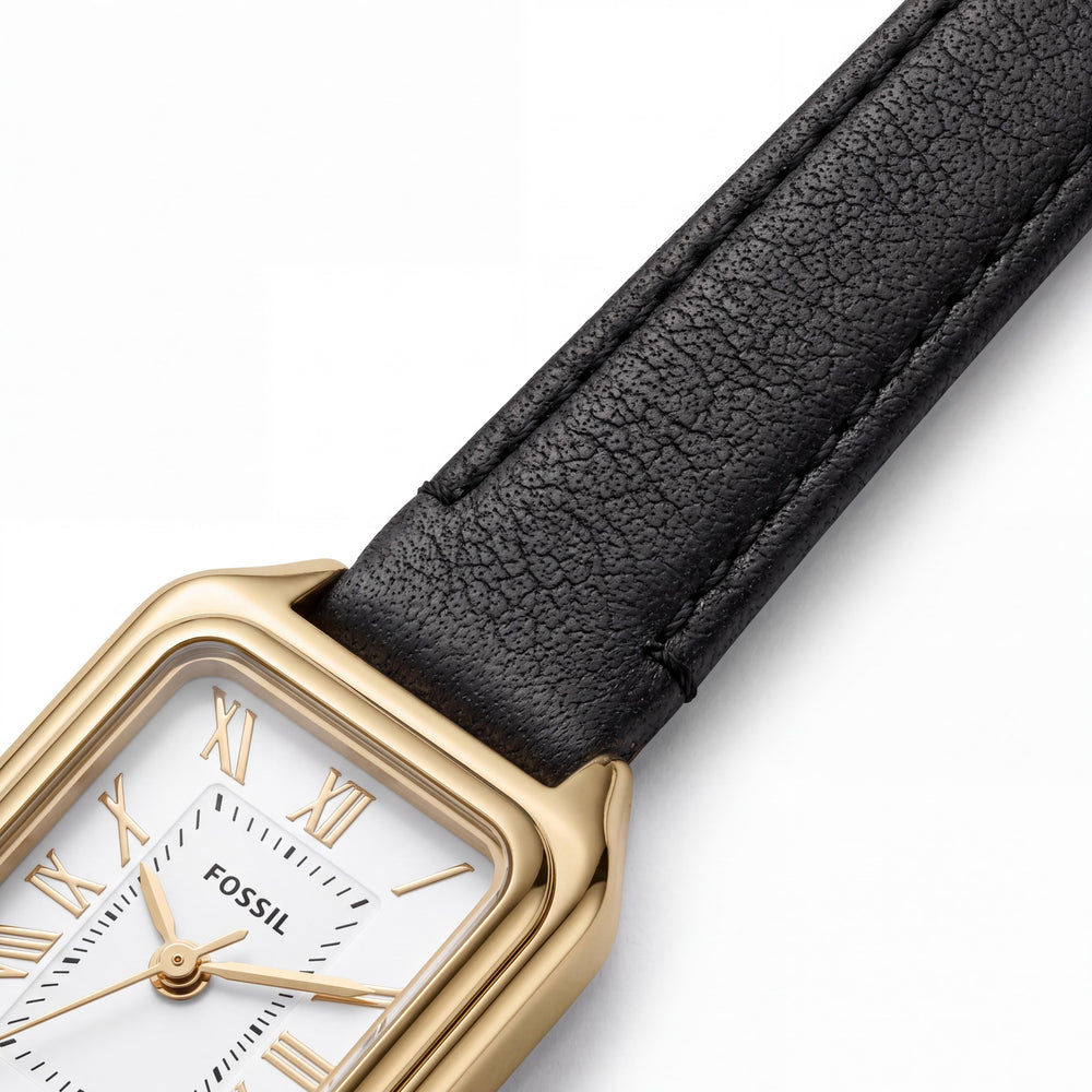 Fossil Raquel Women's Watch — side view, Stainless Steel case 18mm