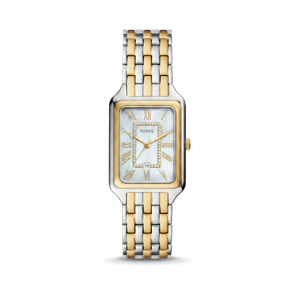 Fossil Raquel ES5305 Mother of Pearl Dial Stainless Steel Women's Watch, 26mm