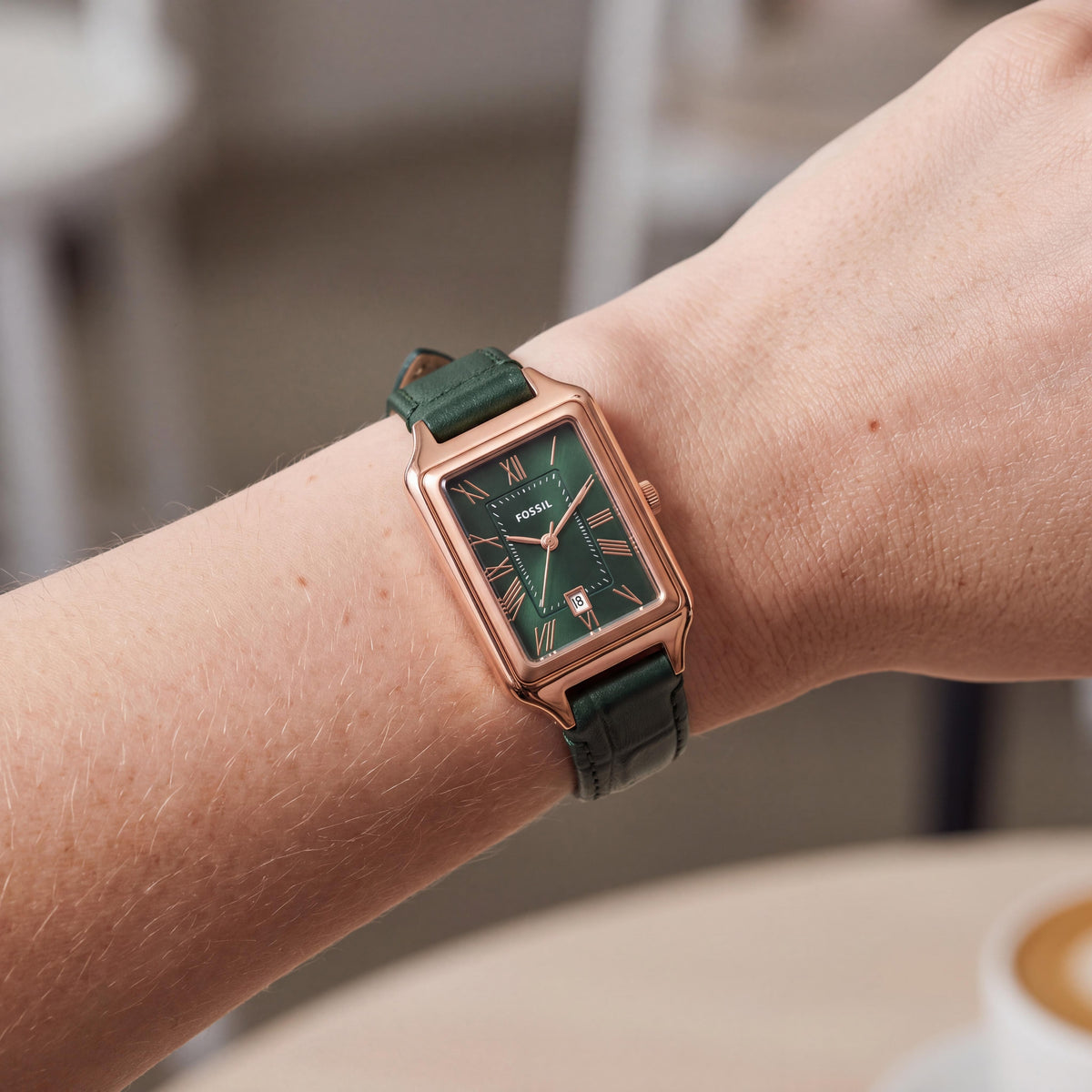 Reloj para mujer Fossil Raquel ES5366 en color verde, 23 mm, Photo 3