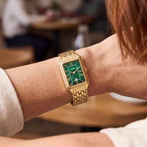 Fossil Raquel Women's Watch — side view, Stainless Steel case 26mm
