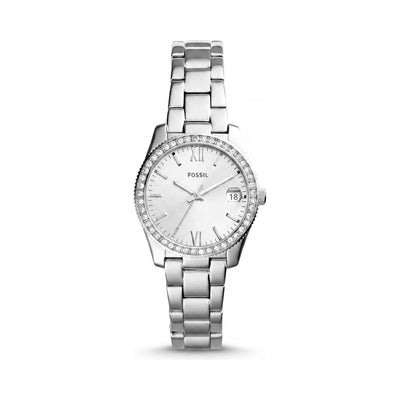 Fossil Scarlette ES4317 Silver Stainless Steel Women's Watch, 32mm