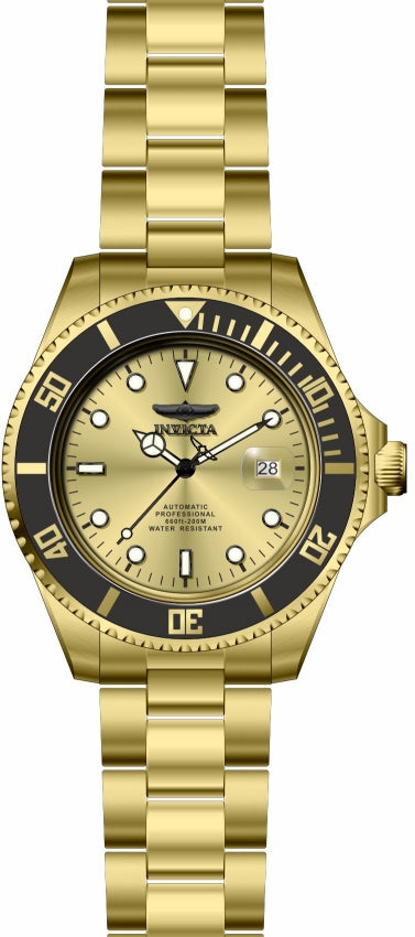 buy Invicta 35723 Pro Diver Automatic Watch | Gold Tone, 200M WR
