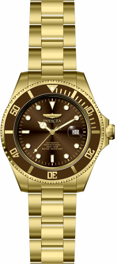 buy Invicta Men's Pro Diver 47mm Stainless Steel Automatic Watch, Gold (Model: 35725)