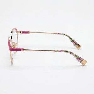 Furla Round Eyeglasses for Women — front view, Metal