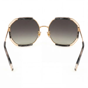 Furla Sfu785 Round Sunglasses for Women — interior view, Non-Polarized lens detail