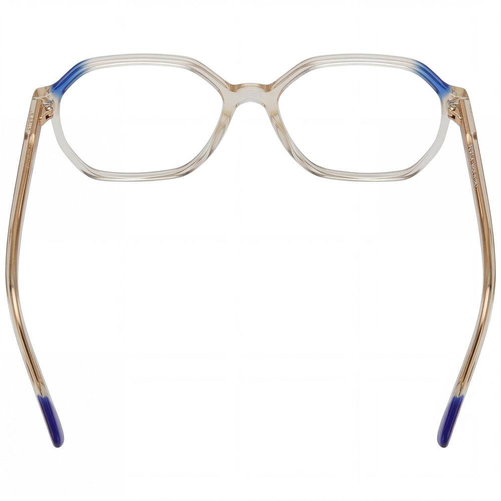 Furla VFU578 Geometric Eyeglasses for Women — front view, Acetate