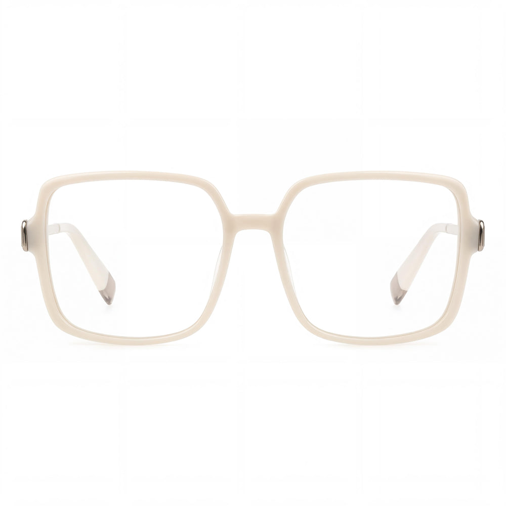 Furla VFU632 Square Eyeglasses for Women — front view, Oil-metal combination