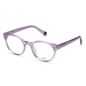 Furla VFU642V Transparent Rectangle Eyeglasses Unisex, Acetate frame