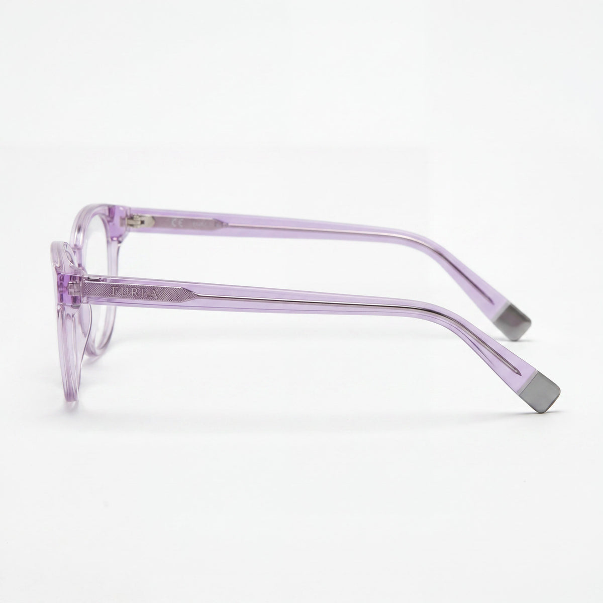 Gafas redondas unisex Furla Vfu642v violeta, acetato 50mm, Photo 2