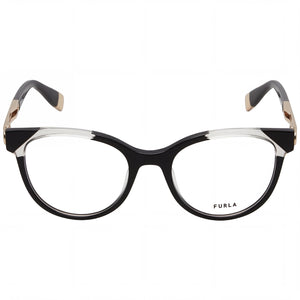 Furla VFU672 Rectangle Eyeglasses for Women — front view, Acetate