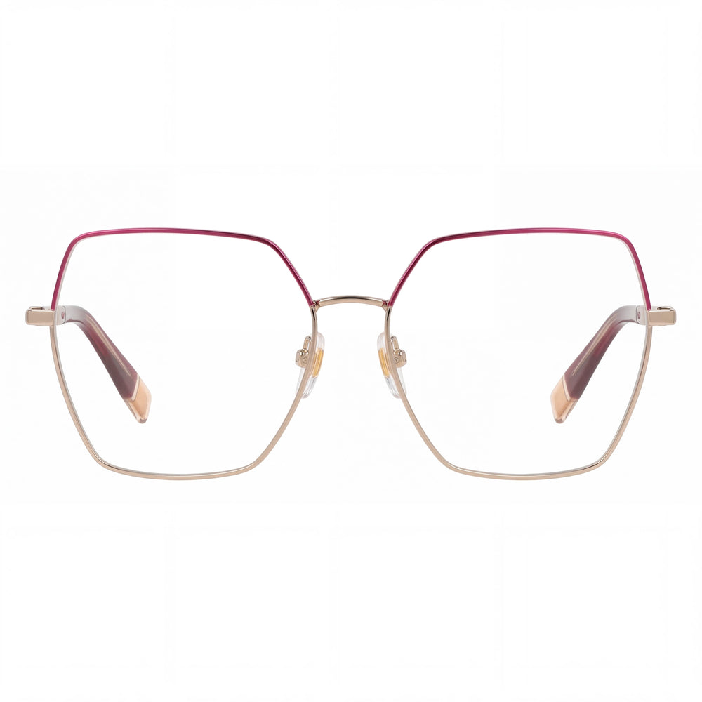 Furla VFU674 Square Eyeglasses for Women — front view, Metal