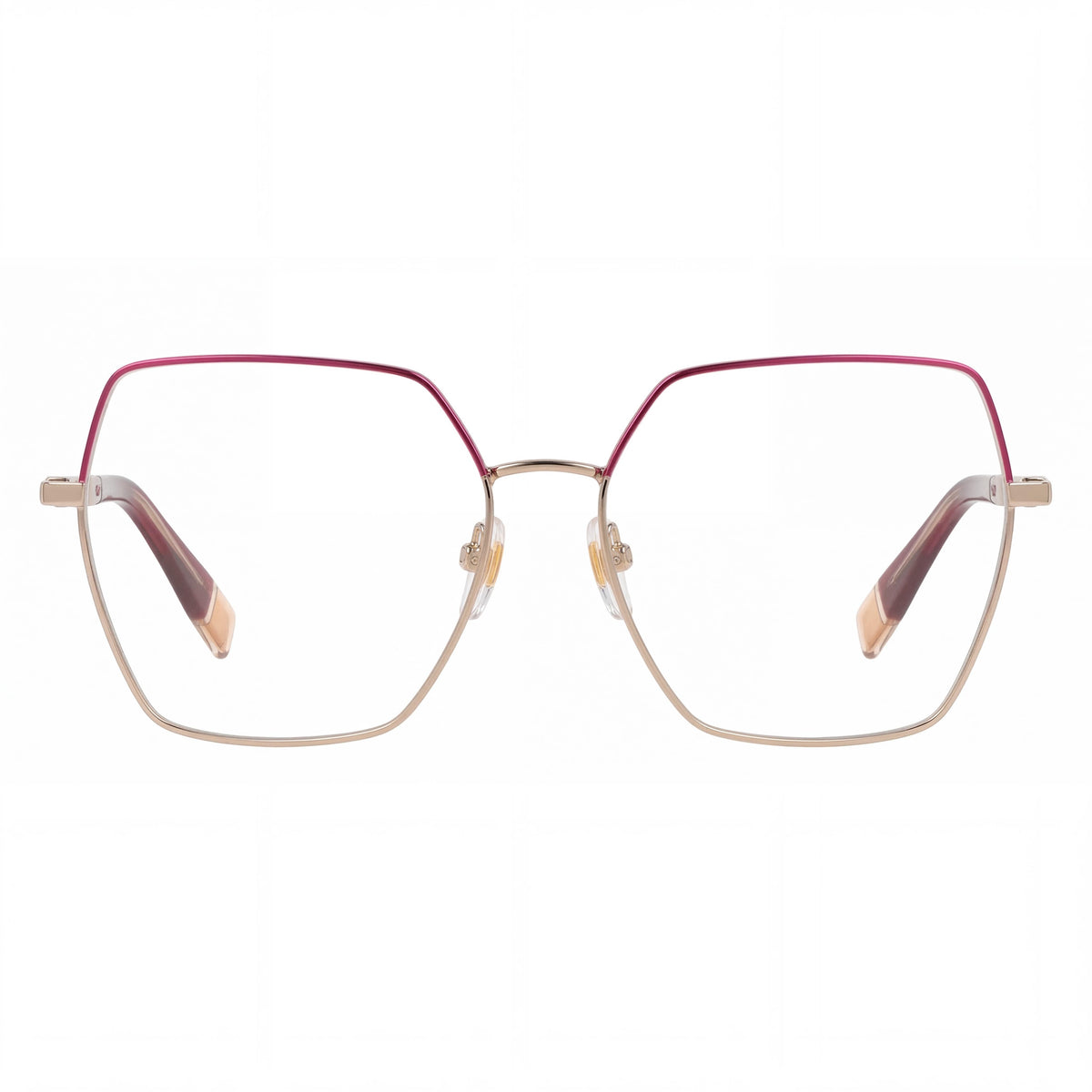 Gafas de sol cuadradas Furla VFU674 doradas para mujer, metal 55mm, Photo 2