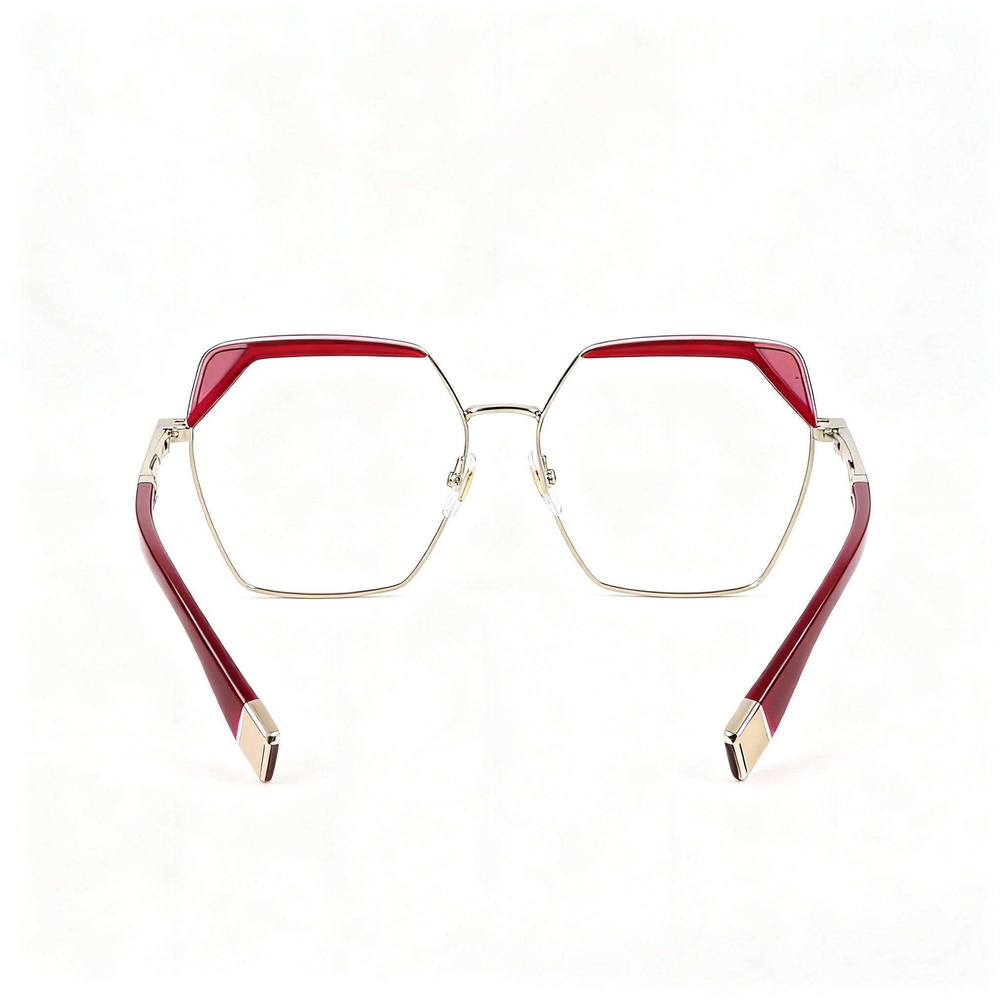 Gafas cuadradas Furla VFU674V Oro Chiaro Lucido para hombre, metal 55mm, Photo 3