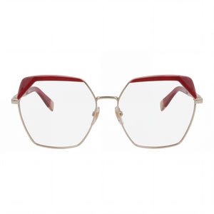 Furla VFU674V Rectangle Eyeglasses for Men — front view, Metal