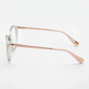 Furla VFU722V Oval Eyeglasses for Women — front view, Acetate