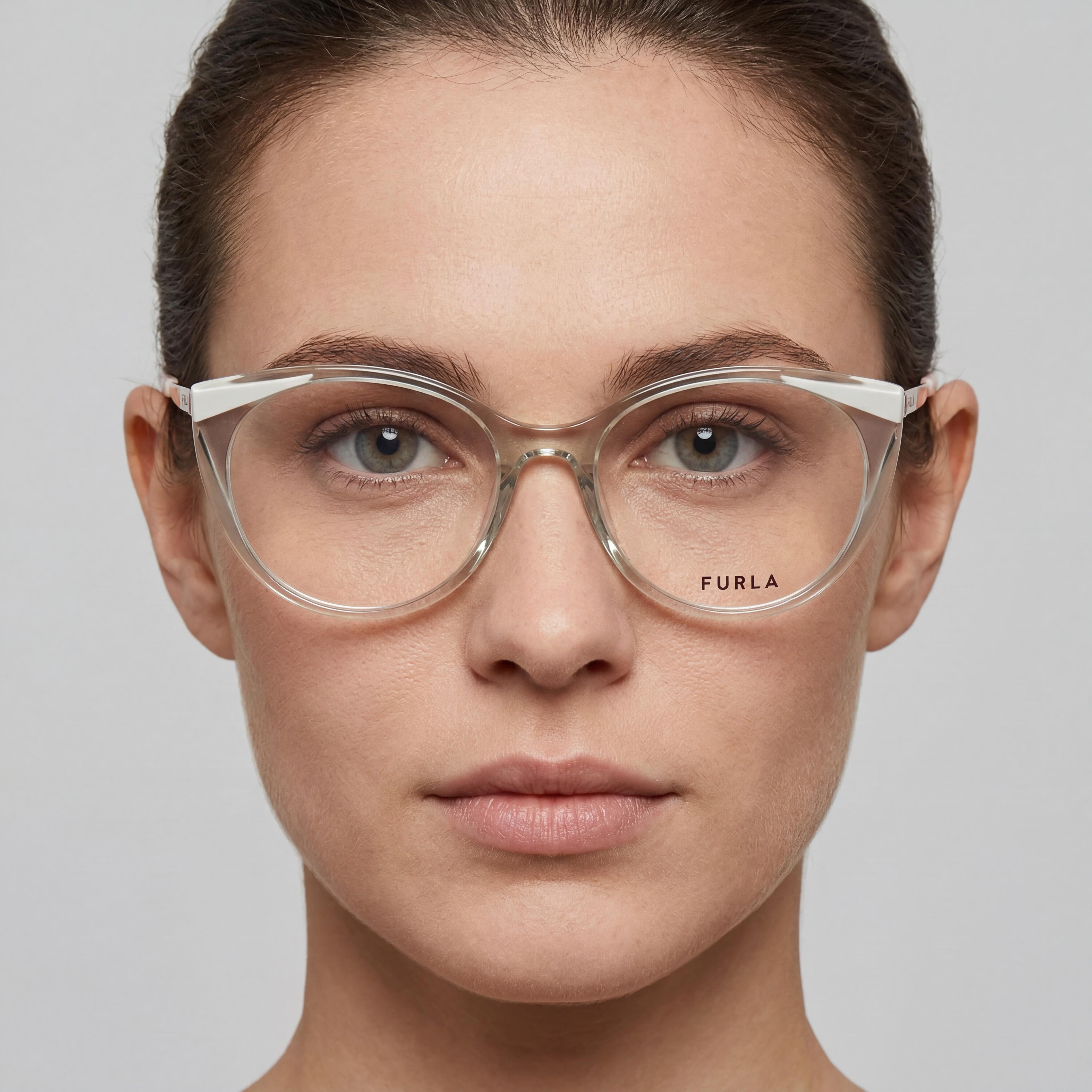 Furla Casual Women’s Acetate Frame Grigio/Verde Lucido Non Polarized Polycarbonate Sunglasses 53mm, Photo 4