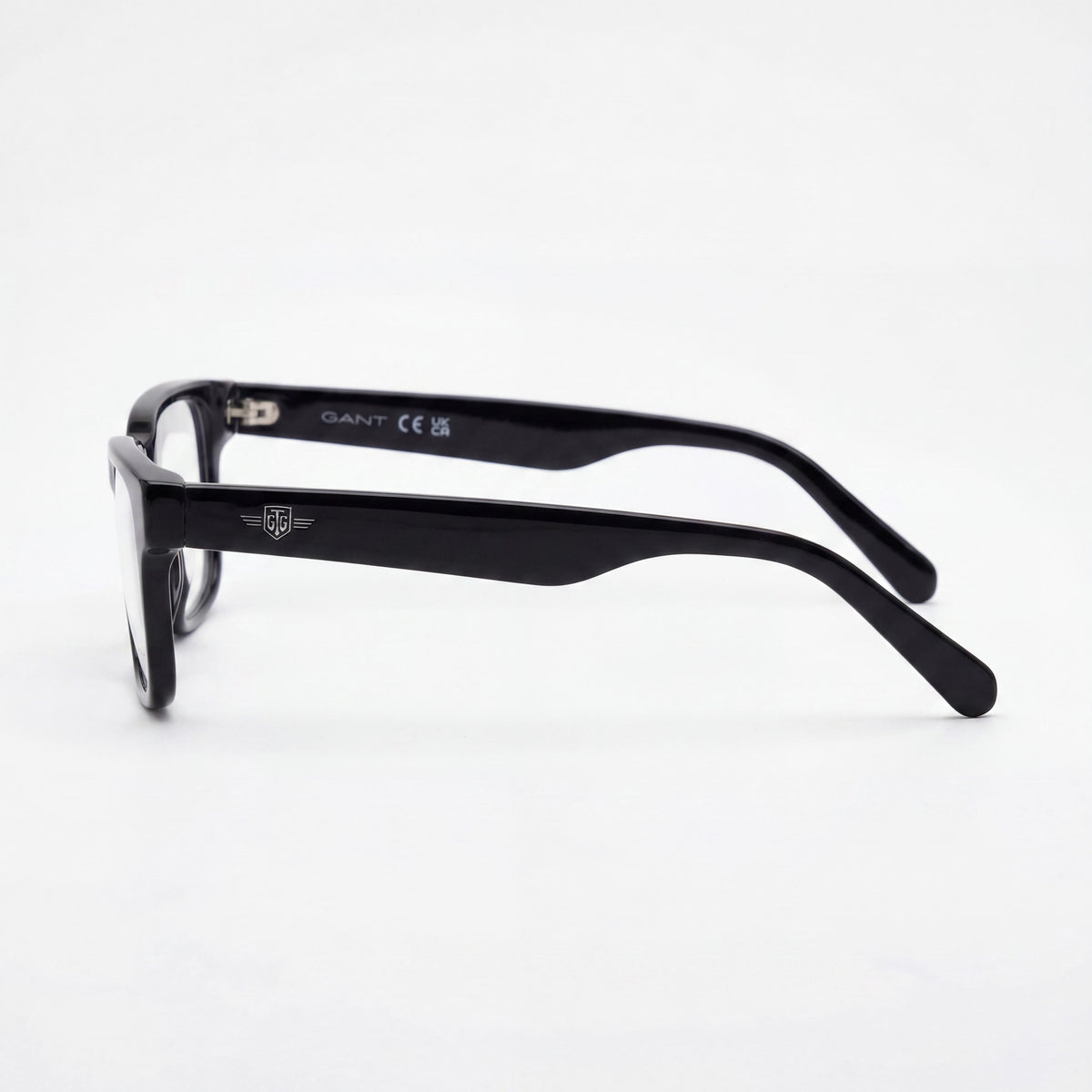 Gant Classic Shiny Black Rectangle Eyeglasses Unisex, Photo 2