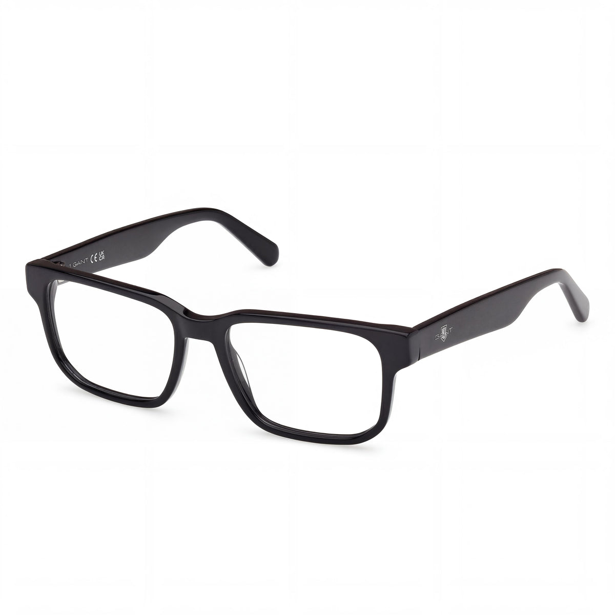 Gant Classic Shiny Black Rectangle Eyeglasses Unisex, Photo 1