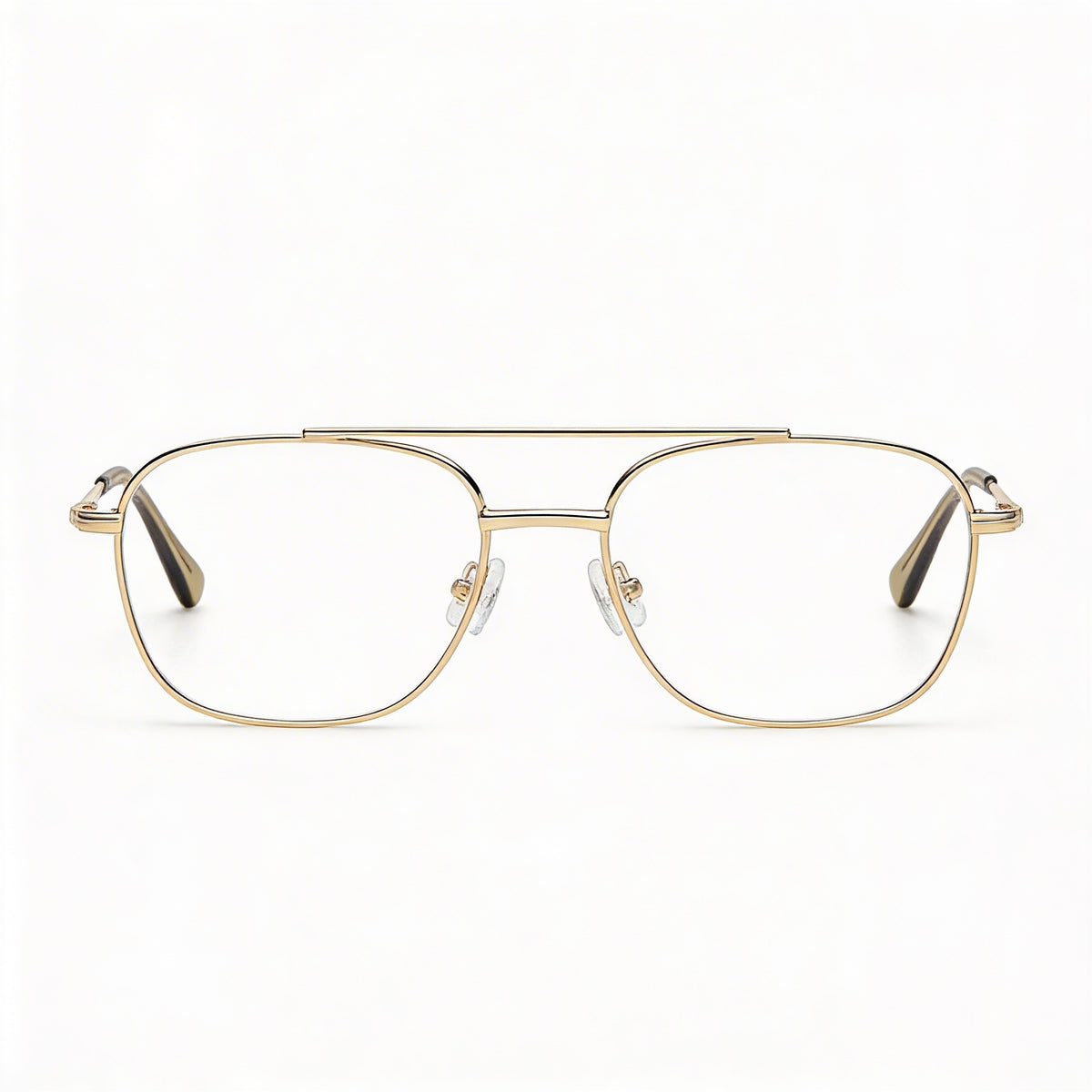 Gafas graduadas cuadradas unisex Gant Classic Modern en color oro pálido brillante, Photo 2
