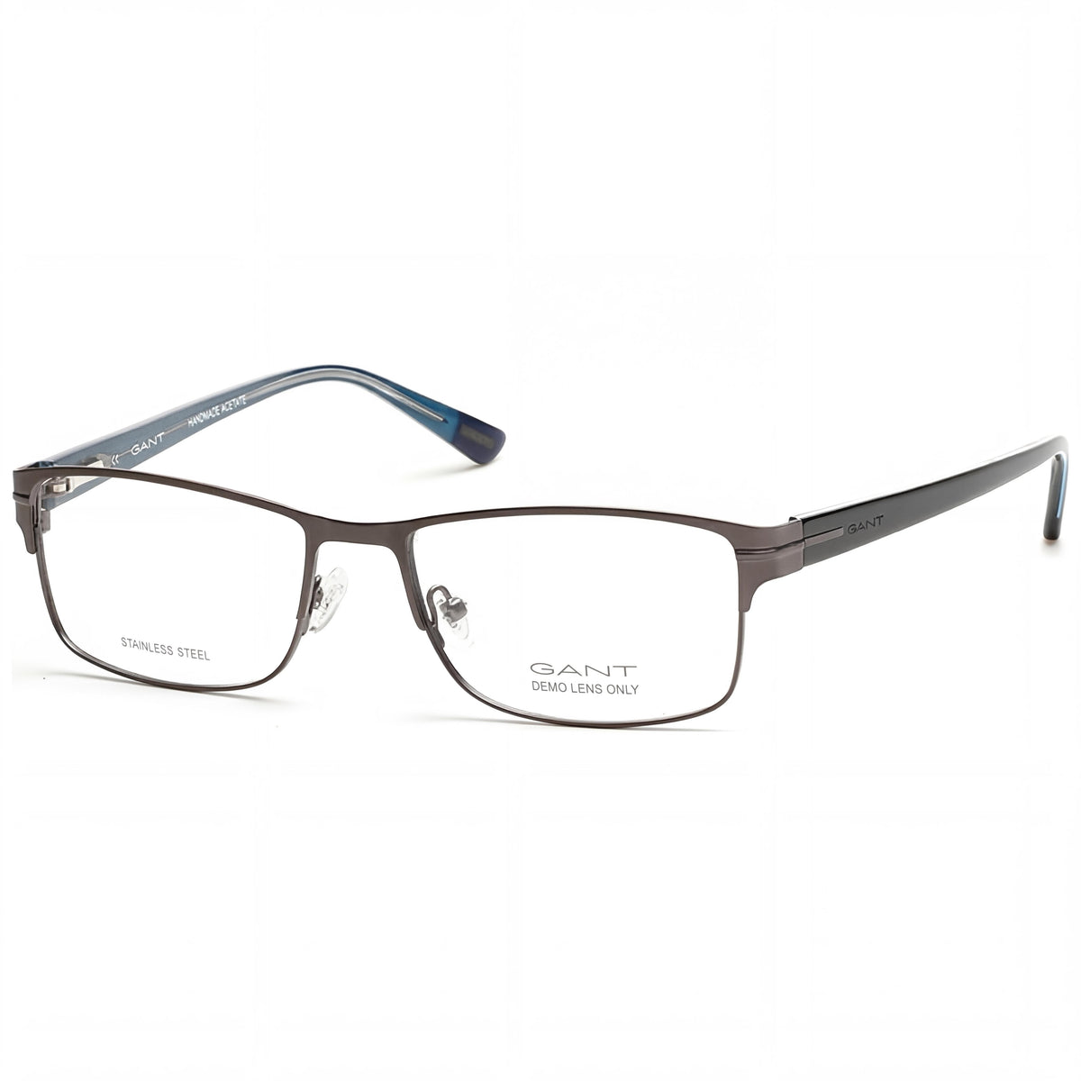 Gant Ga3084 Gafas rectangulares unisex, color gris plomo mate y negro, 55mm, Photo 1