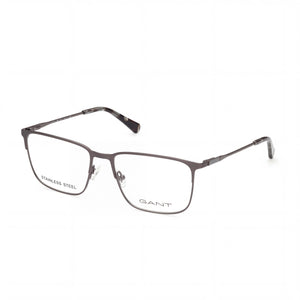 Gant Ga3241 Silver Rectangle Eyeglasses Unisex, Stainless Steel frame