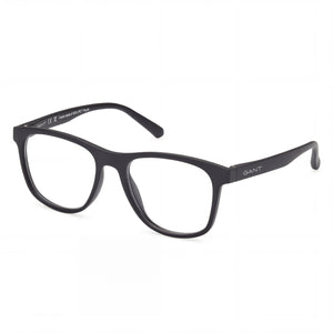 Gant GA3302 Black Square Eyeglasses Unisex, Clear Demo lenses