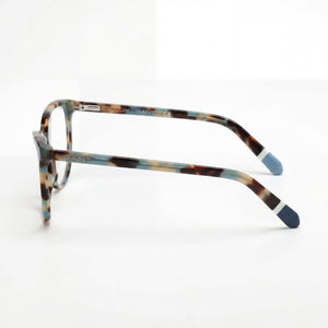 Gant Ga4118 Square Eyeglasses Men — side view, Coloured Havana Acetate temples