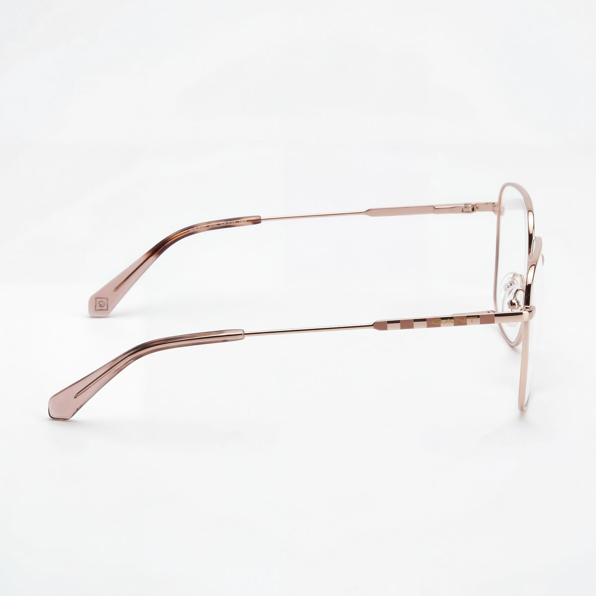 Gafas cuadradas para mujer Gant Ga4145 en oro rosa y rosa claro, 56 mm, Photo 2