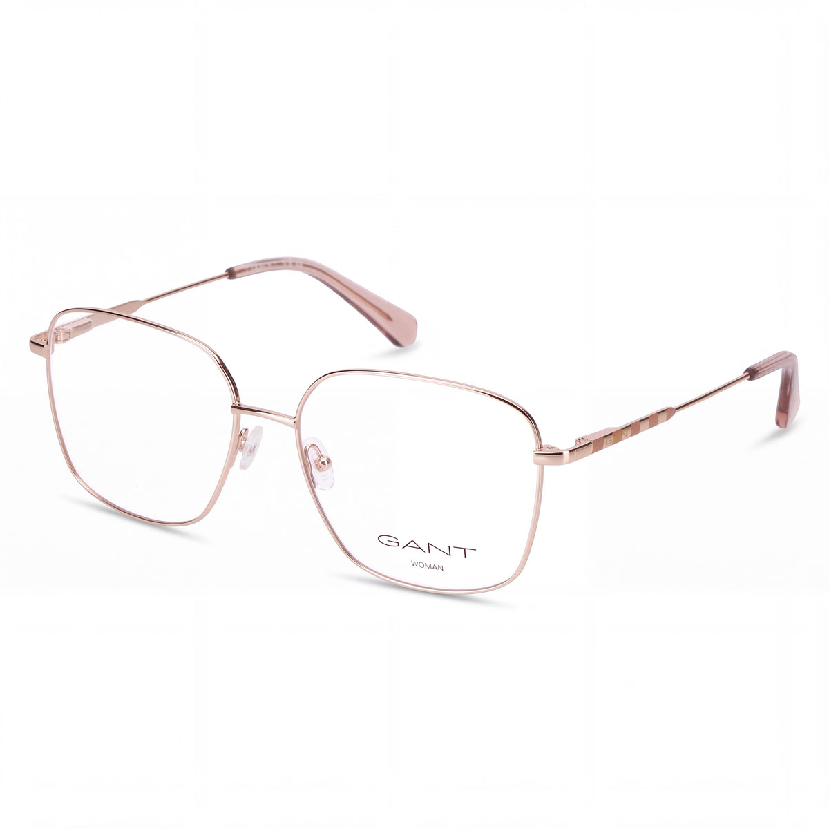 Gafas cuadradas para mujer Gant Ga4145 en oro rosa y rosa claro, 56 mm, Photo 1